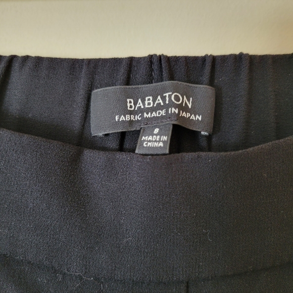 Babaton Harvey Pleated Crepe Jogger Pant in Black - Picture 8 of 8